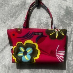 Vintage Kate Spade NY Floral Fabric "Sam" Box Bag – 90s Original- Y2K